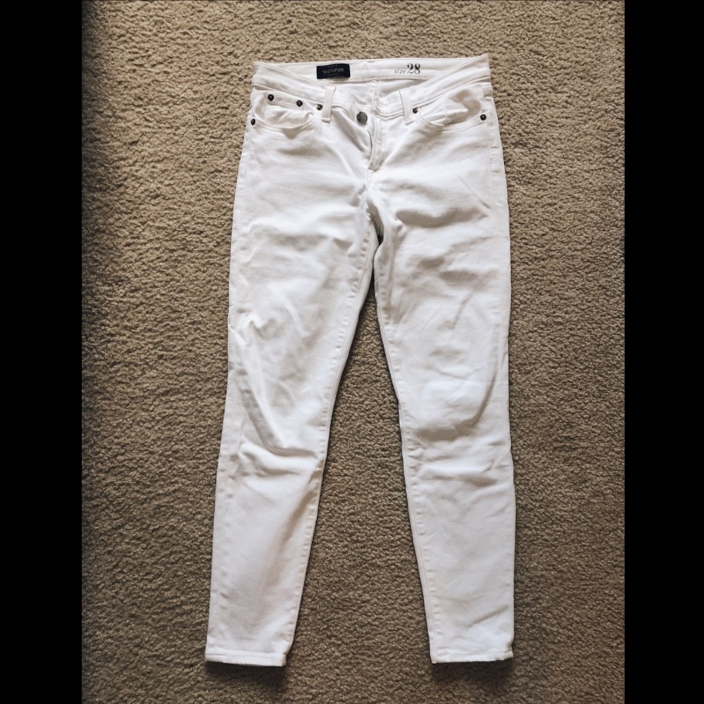 Jcrew white toothpick jeans